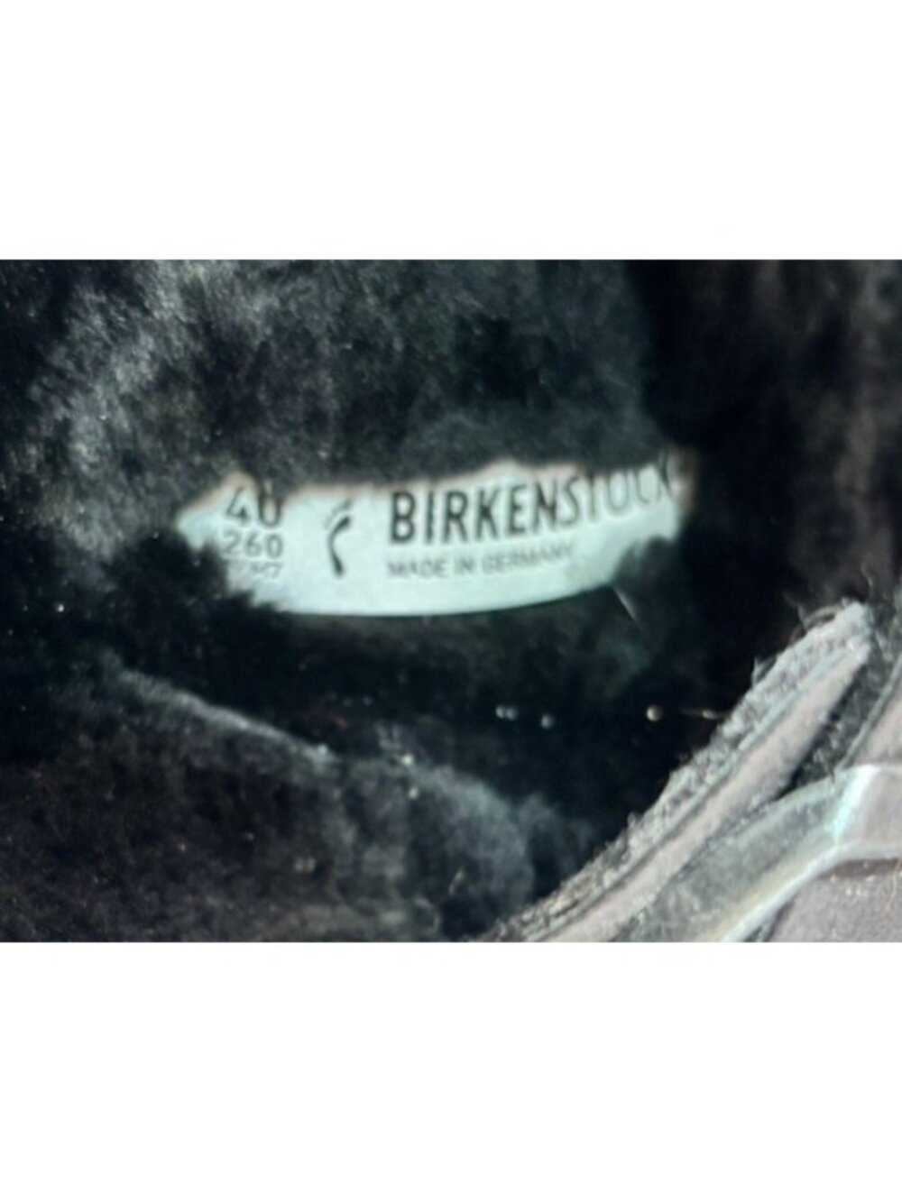 Birkenstock ARIZONA FUR Shearling EU40 BLACK W9/M7 Sandals - Picture 6 of 8
